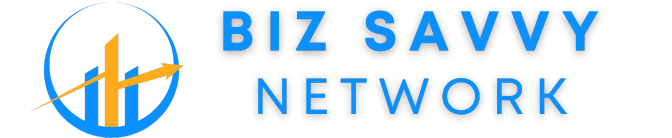 Biz Savvy Network logo with text stating Biz Savvy Network